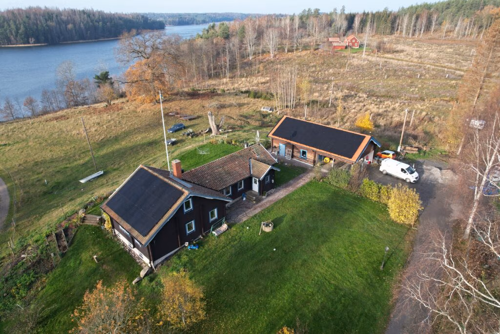 Solcellsanläggning på villa-tak Björnlunda