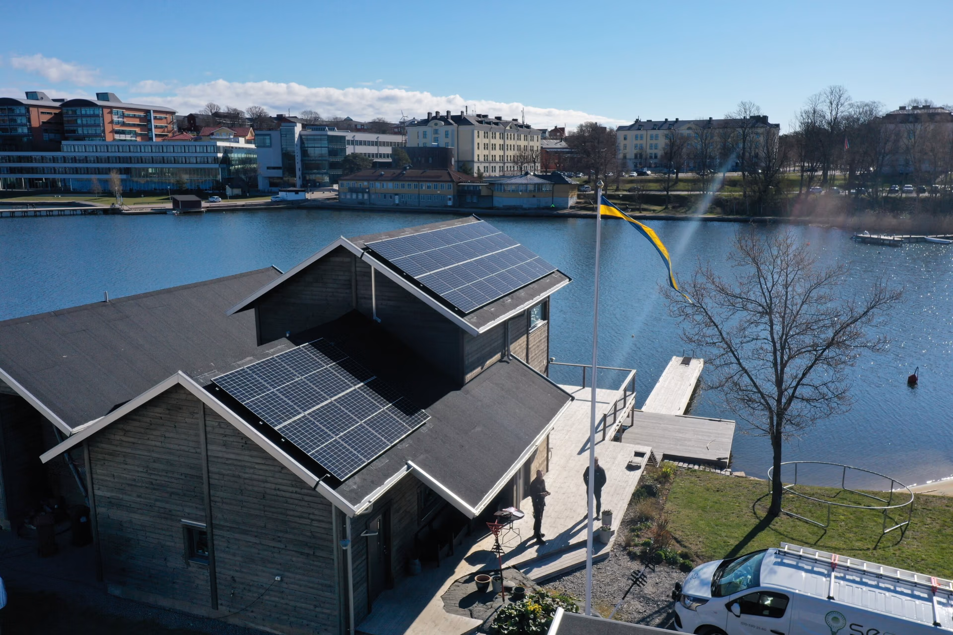 Solcellsanläggning på villatak Karlskrona