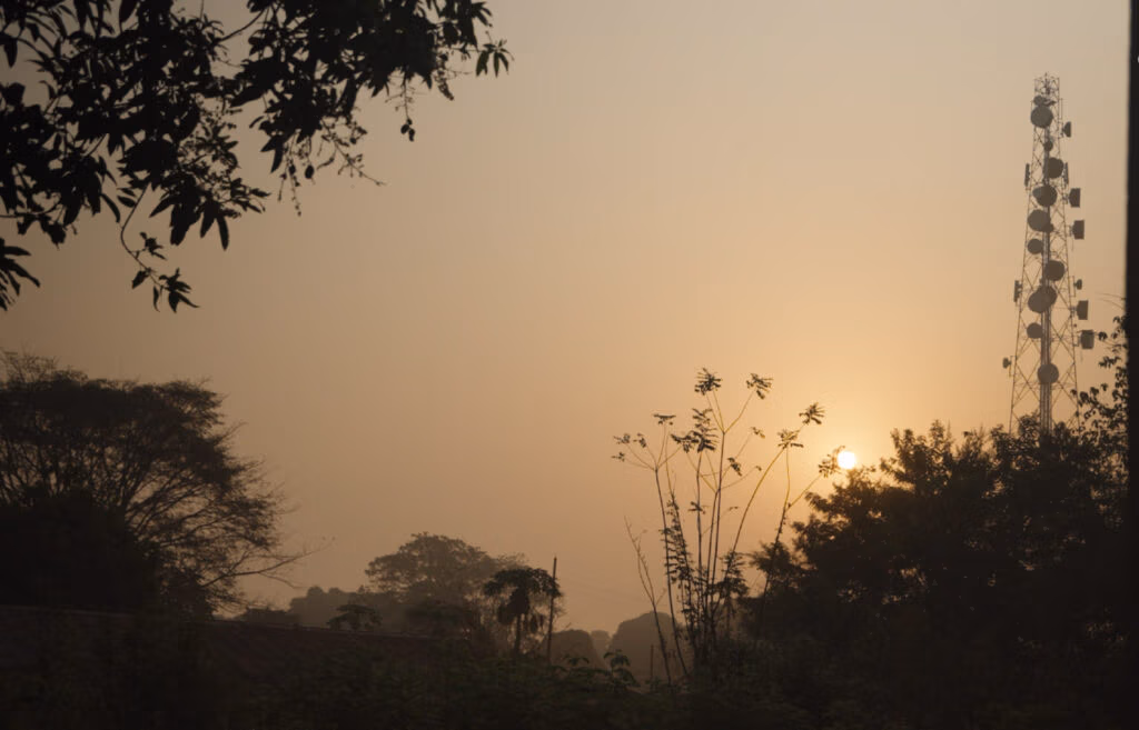 Solnedgång i Sierra Leone