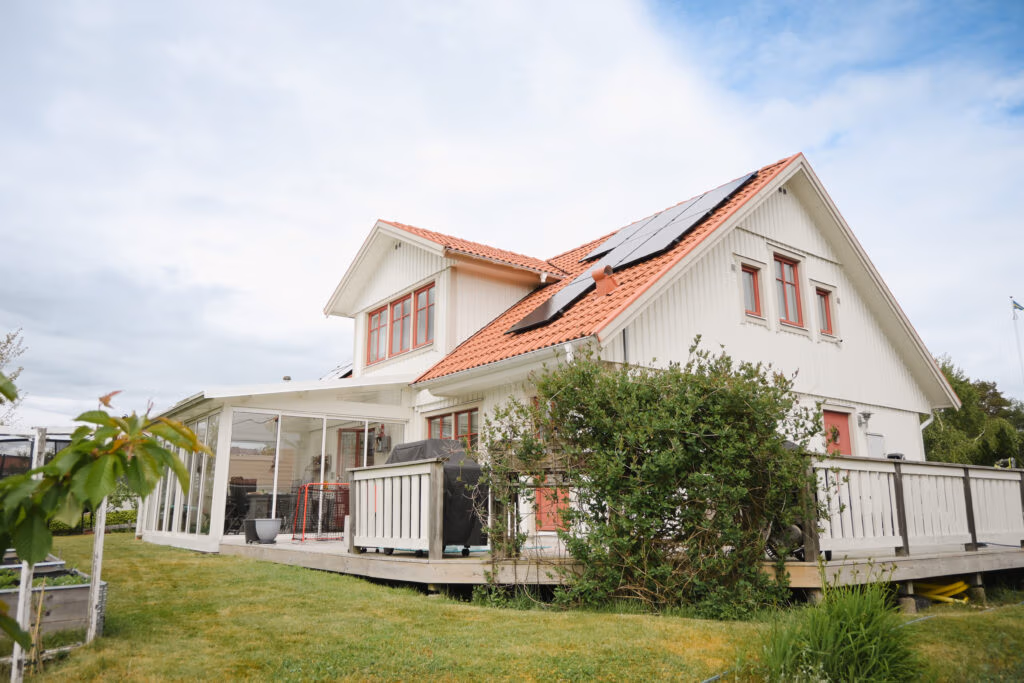 Solcellsanläggning villa Partille