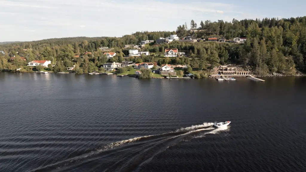 Båttur på sjön vid Bunn