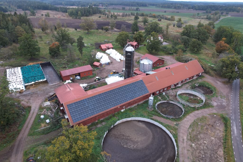 Solcellsanläggning lantbruk Gamleby kundreferens